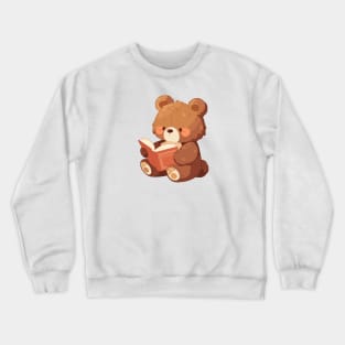 Cute Bookish Bear Crewneck Sweatshirt